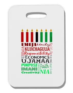 7 Principles Box Thick Plastic Luggage Tag