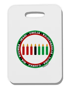 7 Principles Circle Thick Plastic Luggage Tag