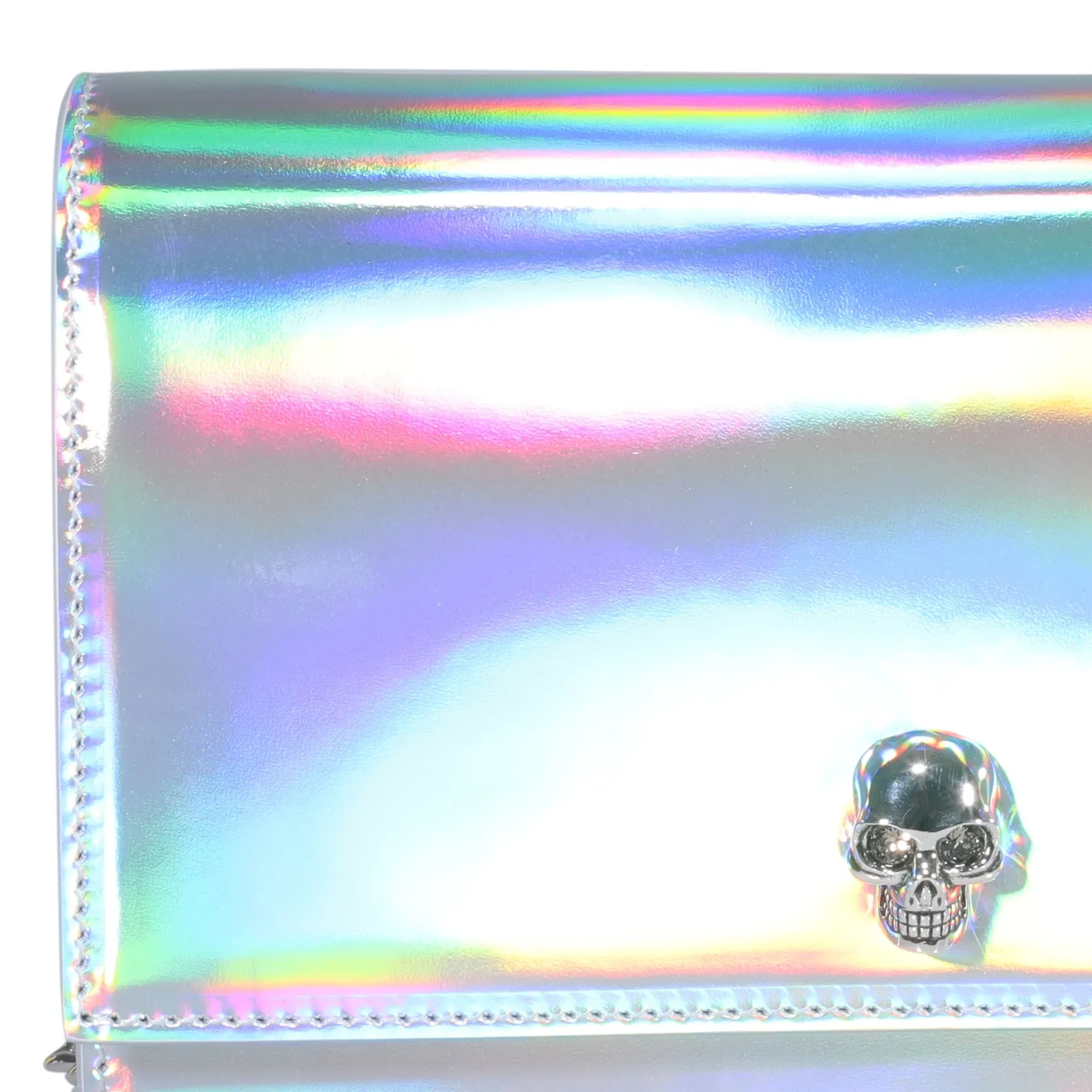 Alexander McQueen Skull Plaque Chained Shoulder Bag