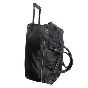 BALENCIAGA Balenciaga Balenciaga Trolley suitcase in black canvas and leather