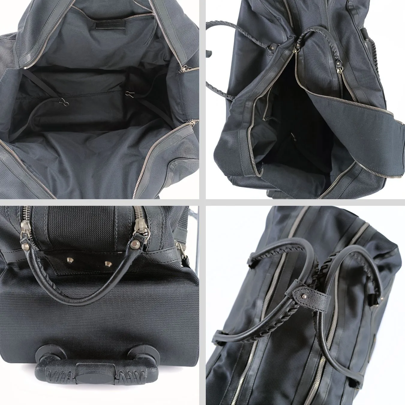 BALENCIAGA Balenciaga Balenciaga Trolley suitcase in black canvas and leather