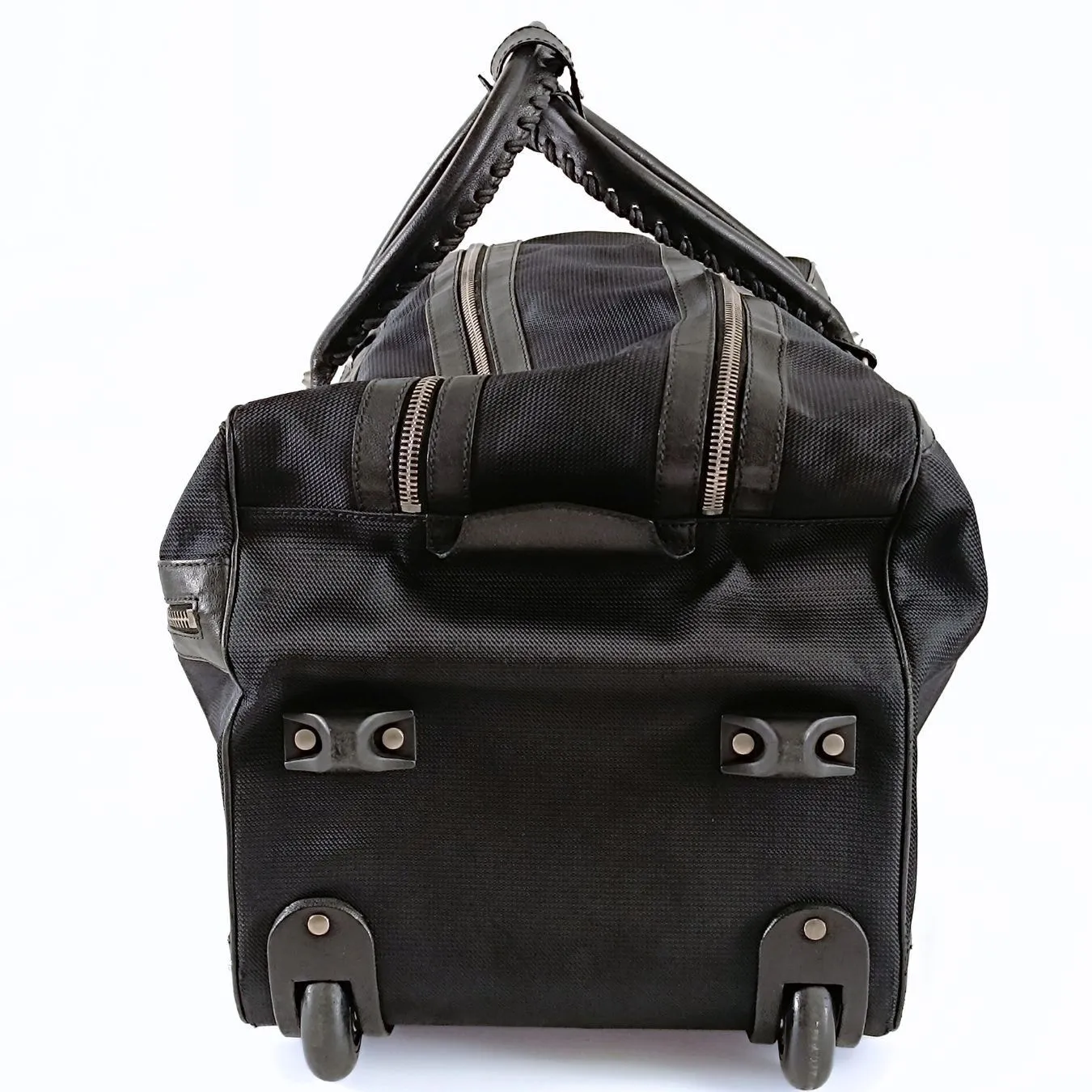 BALENCIAGA Balenciaga Balenciaga Trolley suitcase in black canvas and leather