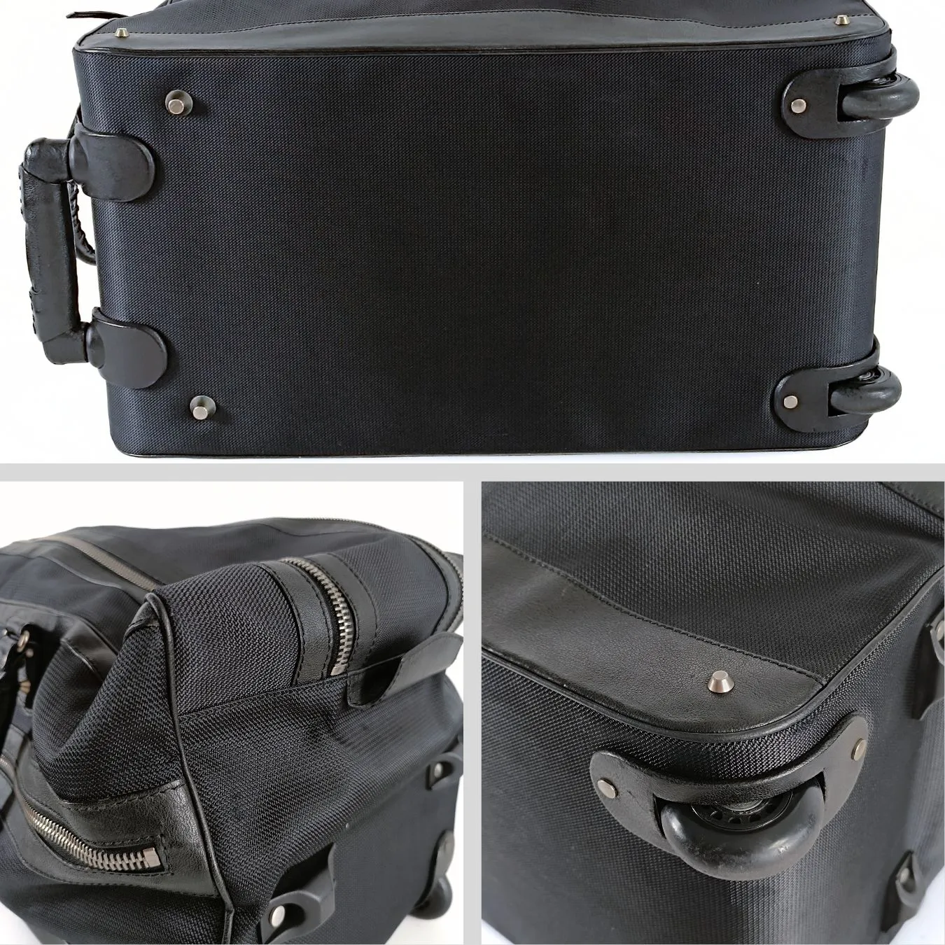 BALENCIAGA Balenciaga Balenciaga Trolley suitcase in black canvas and leather