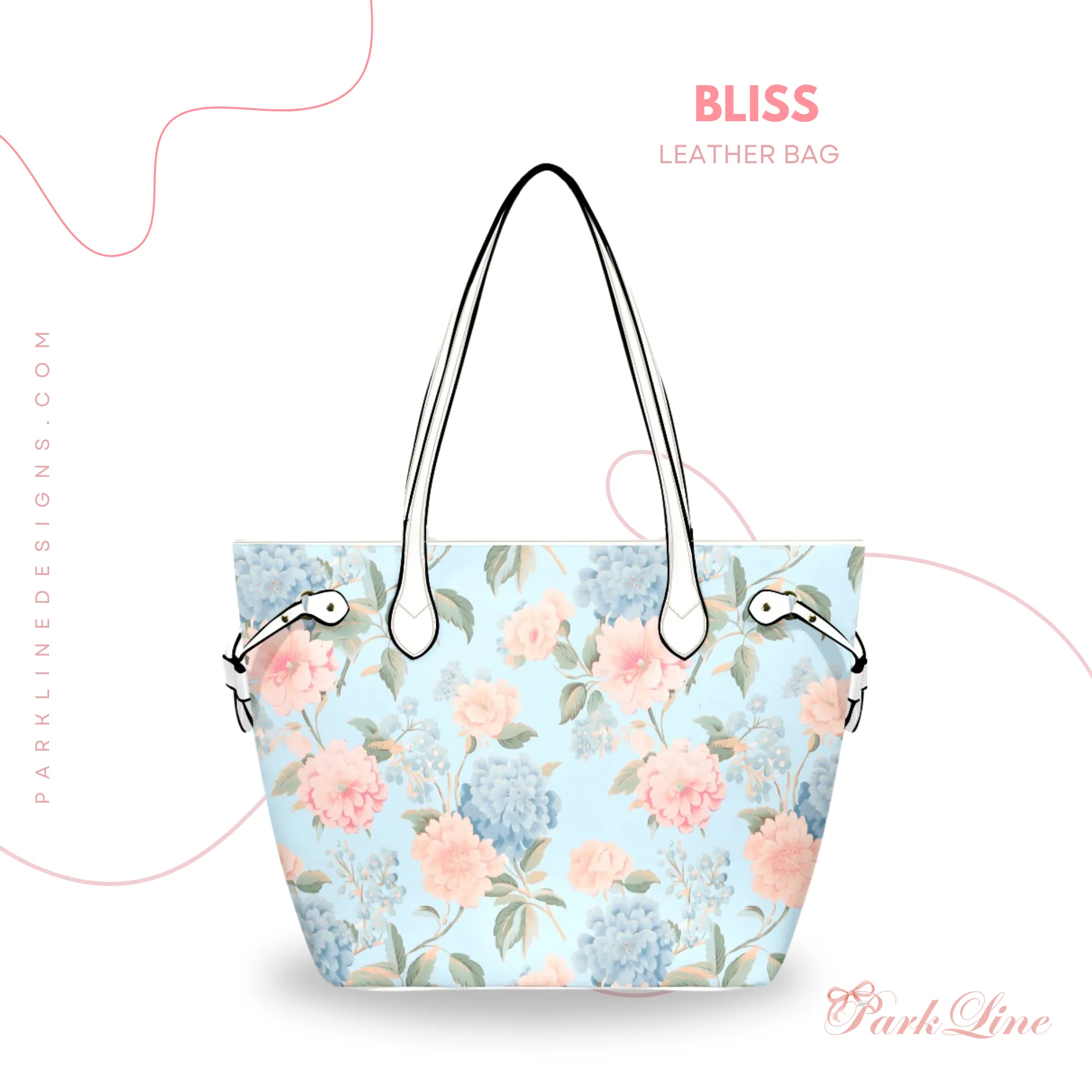 Ballet Bow Floral Leather Bag | Perfect Gift for Her | Elegant & Durable Fashion Tote