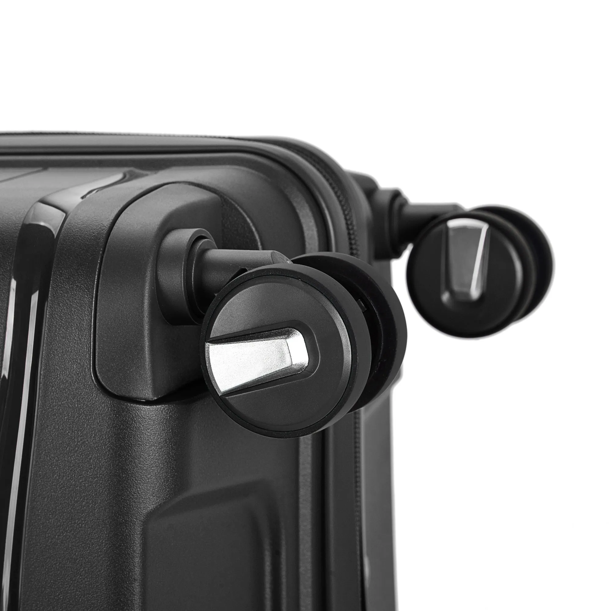 Bontour 'Flow' 4-wheeled cabin suitcase with TSA lock, 55x38x20cm, Black