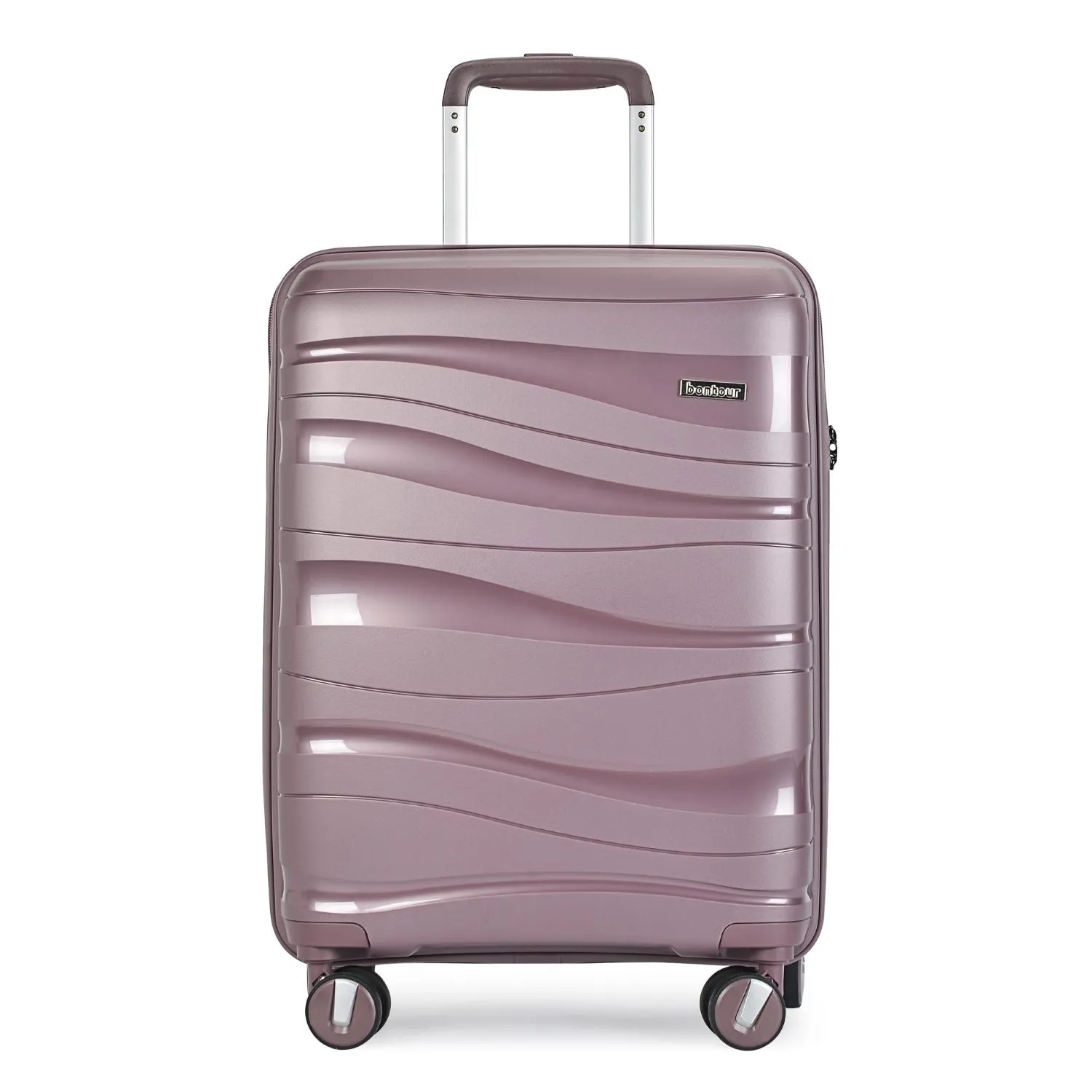 BONTOUR "Flow" 4-wheel suitcase 76x51x31 cm with TSA lock, size L, Lavender