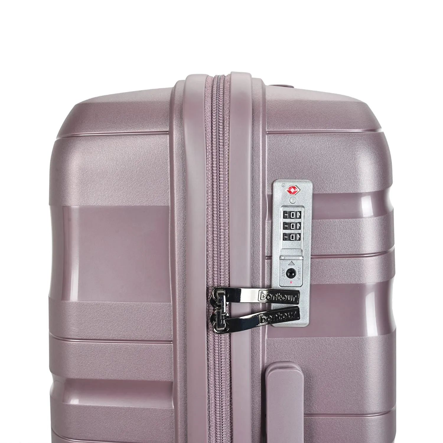 BONTOUR "Flow" 4-wheel suitcase 76x51x31 cm with TSA lock, size L, Lavender