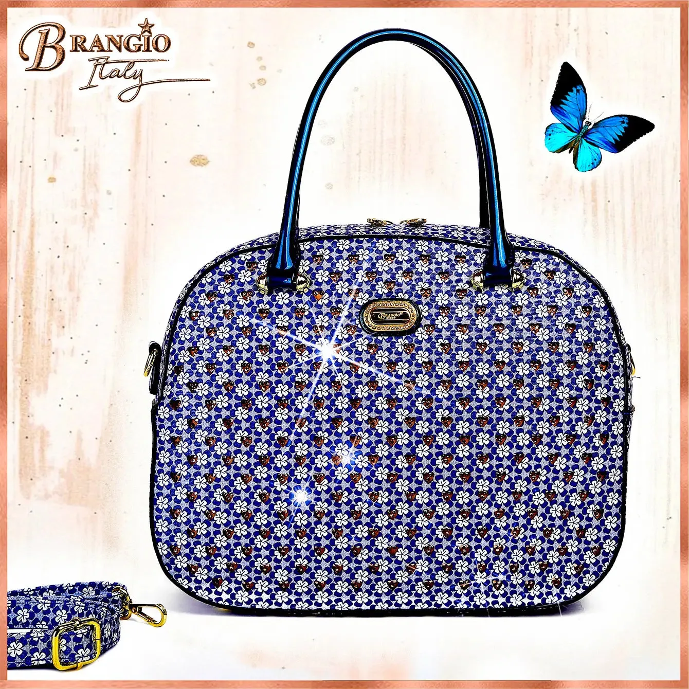 Brangio Floral-Patterned Handbag