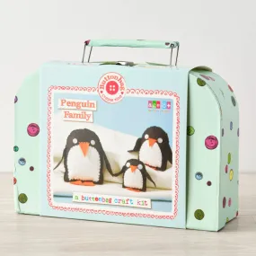 Buttonbag Penguin Family Sewing Kit