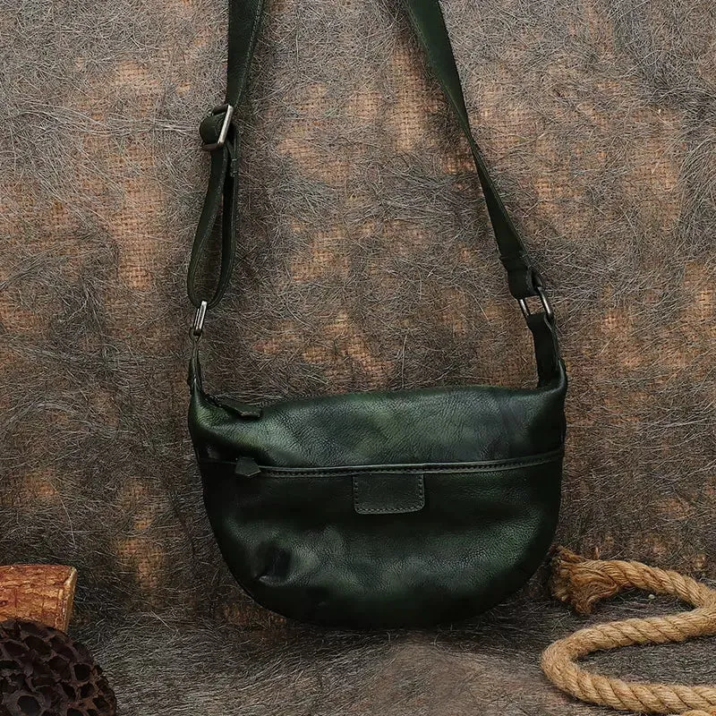 Casual Ladies Brown Leather Crossbody Purse Cross Shoulder Bag