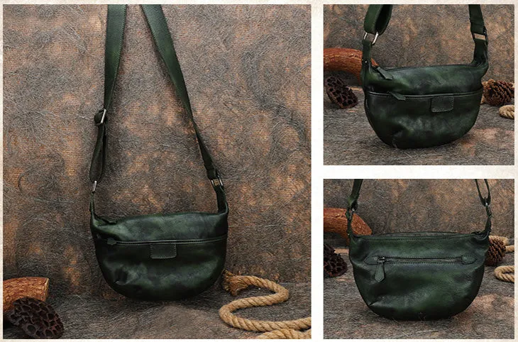 Casual Ladies Brown Leather Crossbody Purse Cross Shoulder Bag