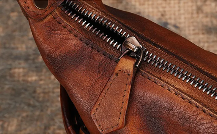 Casual Ladies Brown Leather Crossbody Purse Cross Shoulder Bag