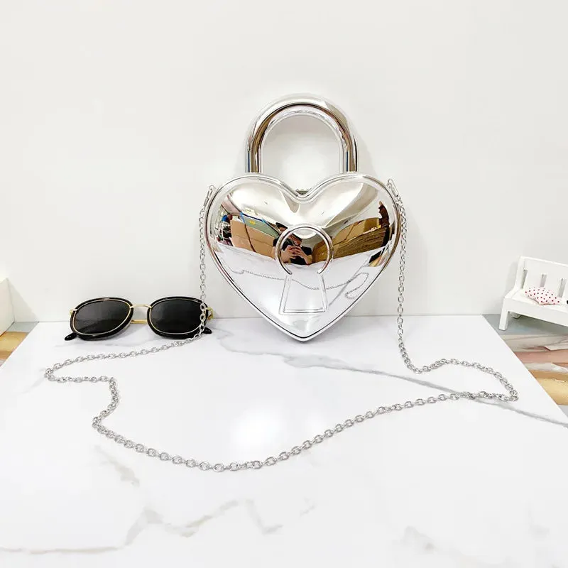 Colorful Bright Acrylic Heart Bag