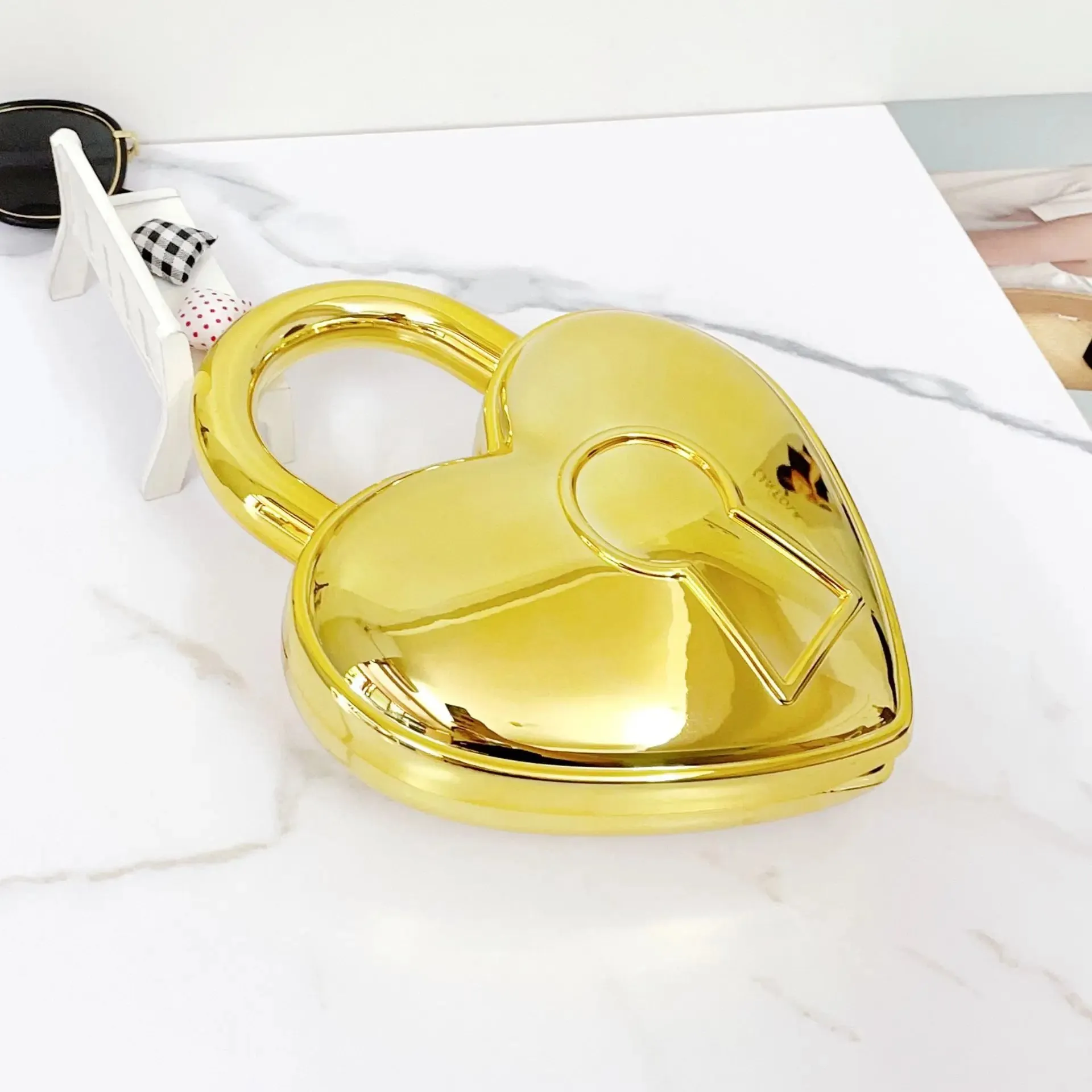 Colorful Bright Acrylic Heart Bag