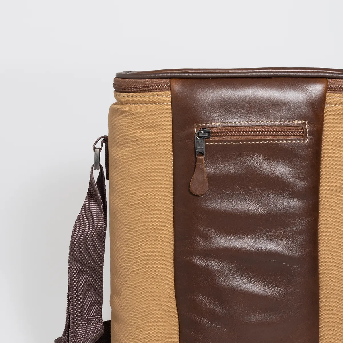 Corporate Long Tom Wine Cooler Canvas & Leather Hard Plastic Inner