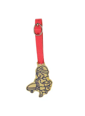 Cute Flight Attendant Brass Tag