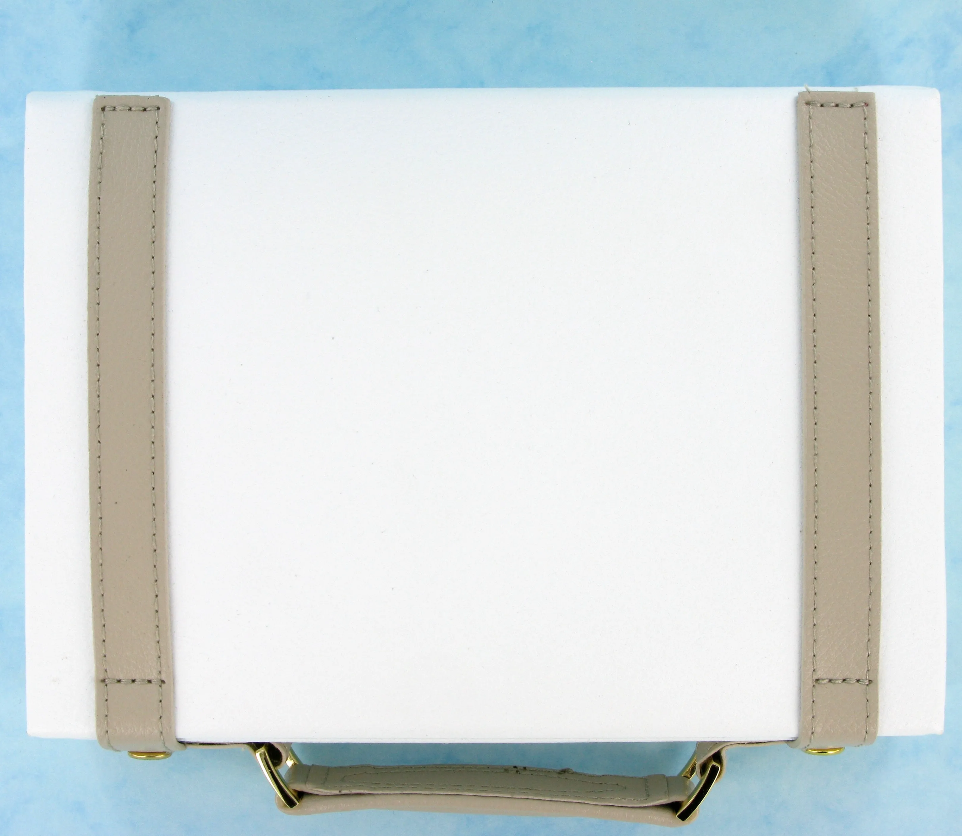Dulwich Designs Belgravia Large Jewellery Box 71023 Cream Leather