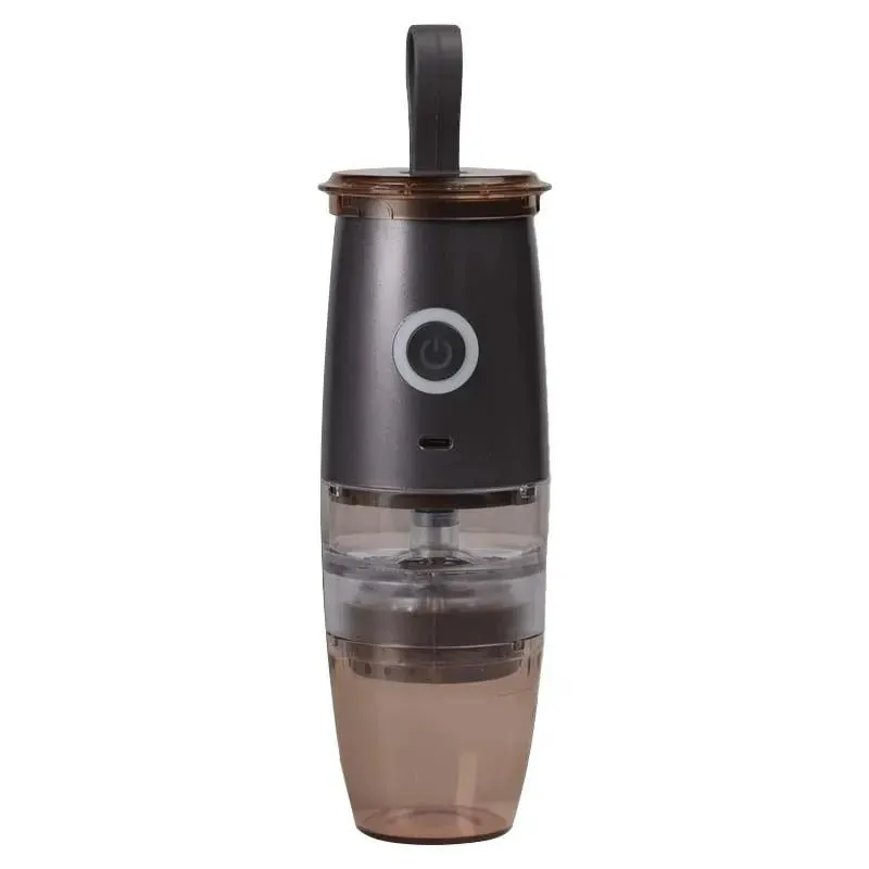 Electric and Portable Mini Coffee Grinder - 2 in 1 USB Hand Crank Coffee Machine with Handle