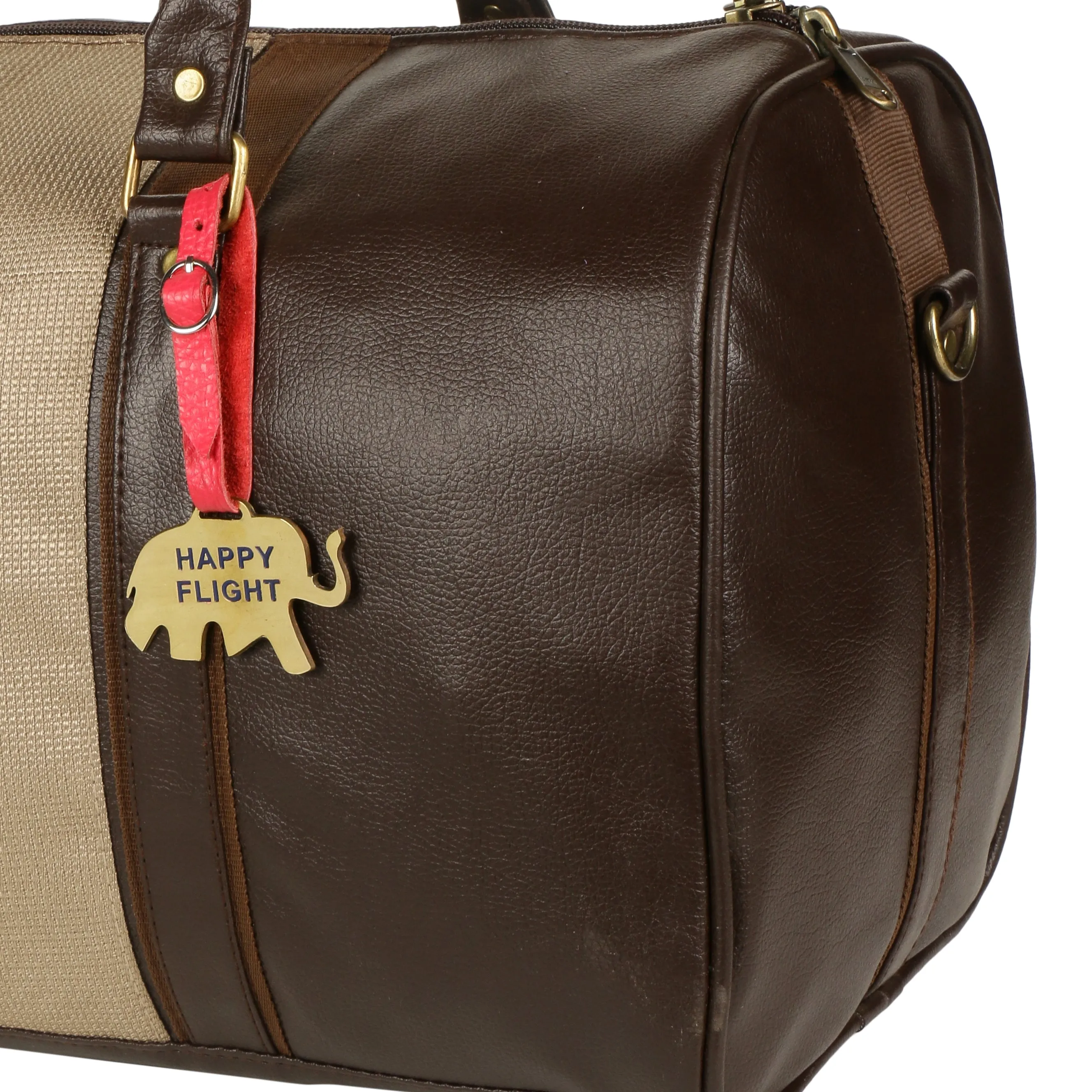 ELEPHANT BRASS LUGGAGE TAG