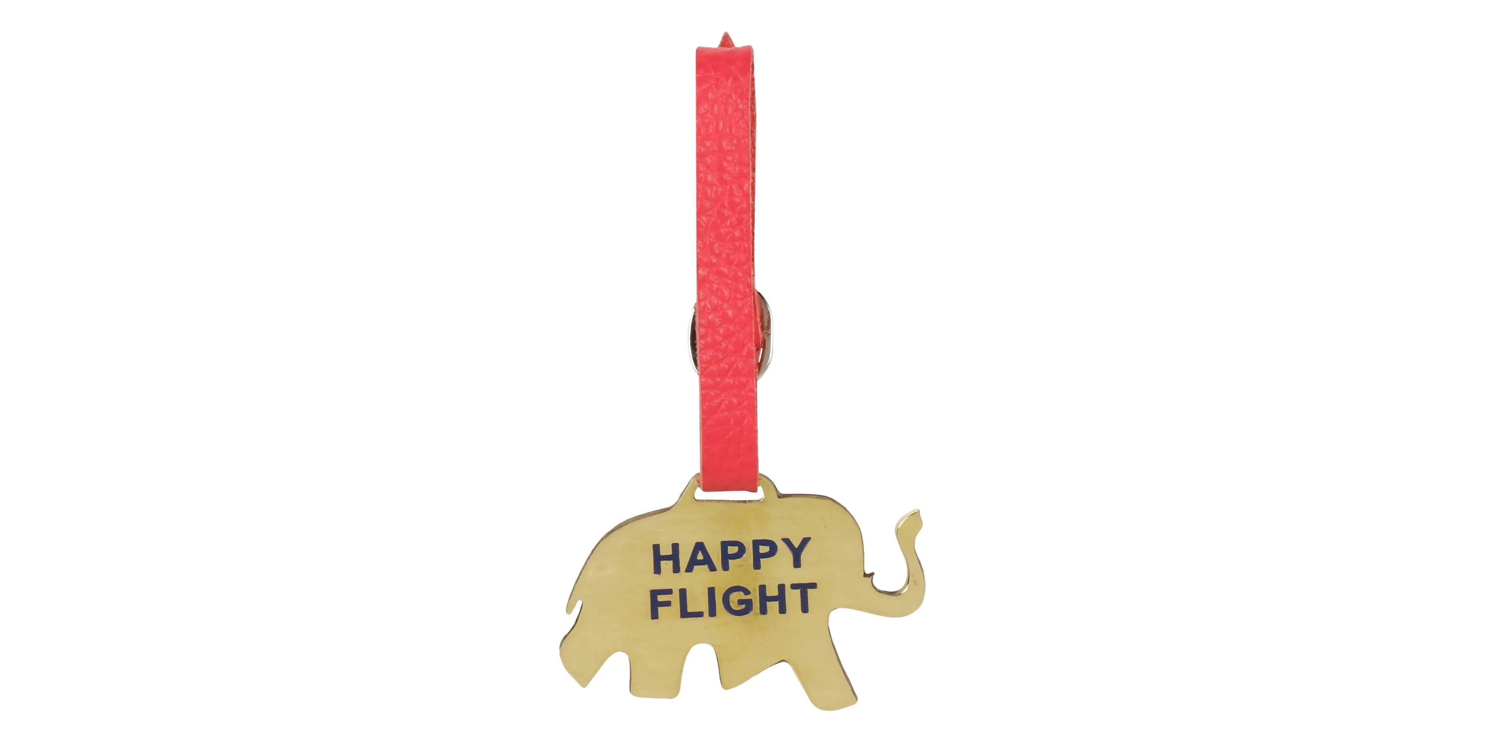 ELEPHANT BRASS LUGGAGE TAG