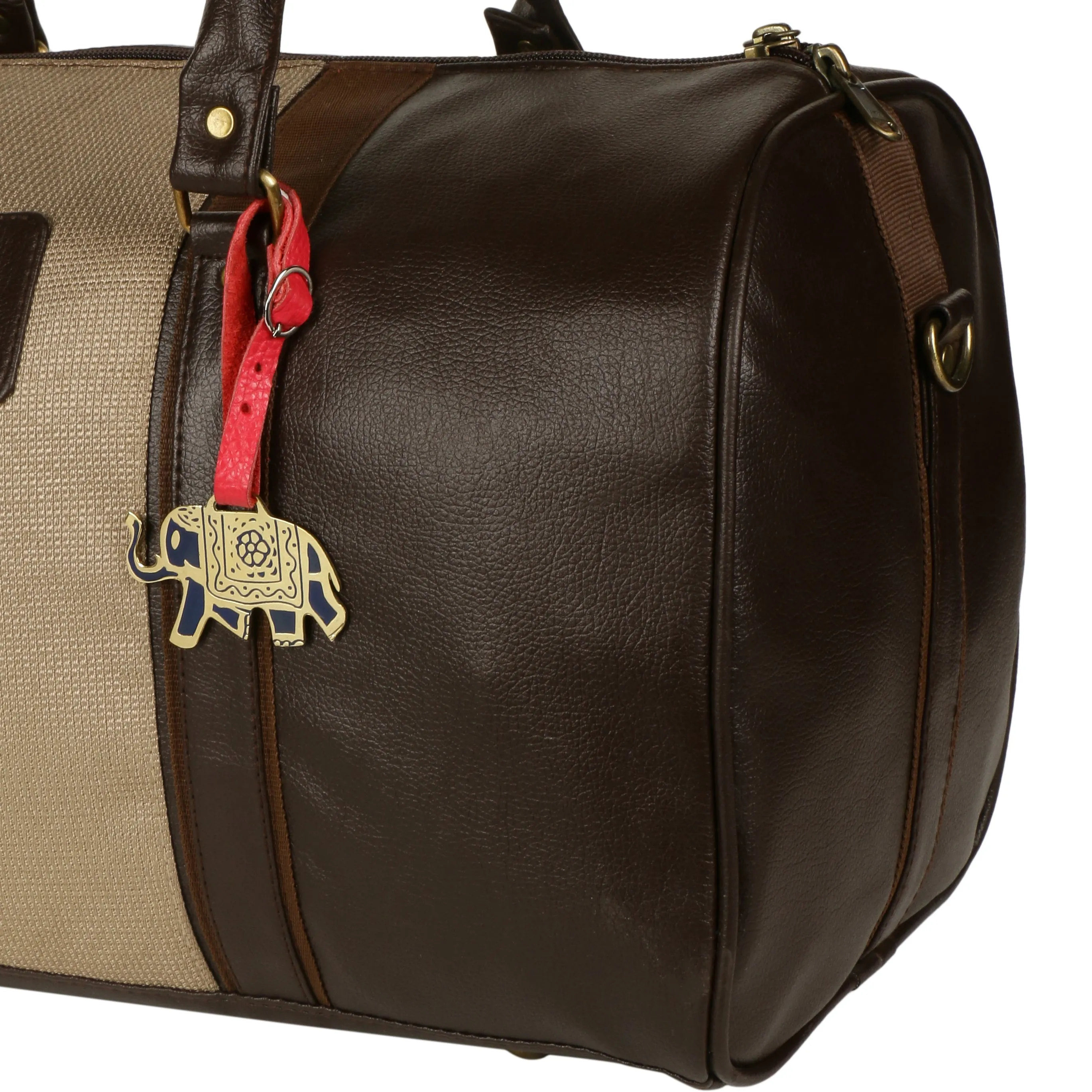 ELEPHANT BRASS LUGGAGE TAG