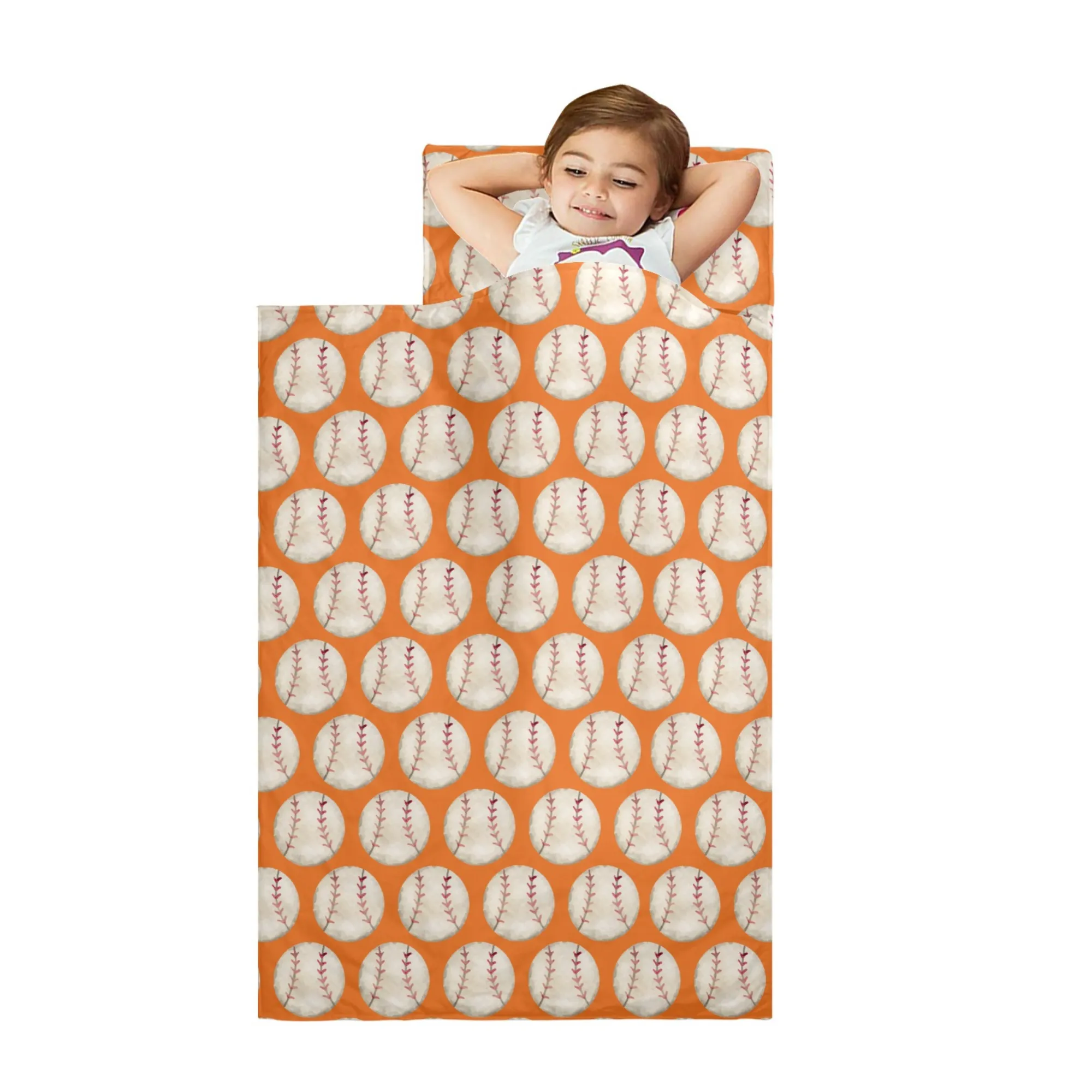 Fall Ball Kids' Long Sleeping Bag | A Catchy Blend of Comfort & Style | Lightweight and Durable Sleeping Bag for Kids