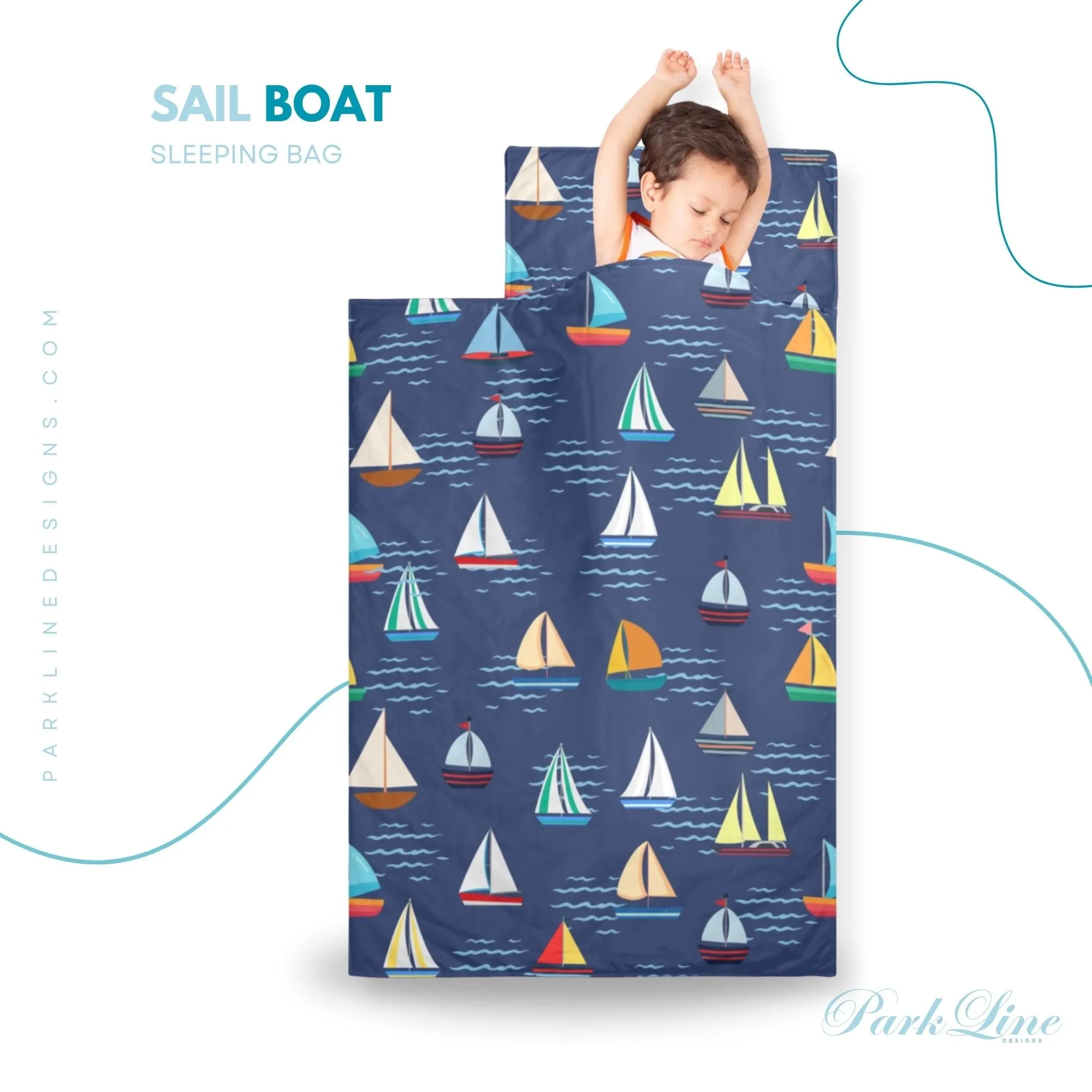 Fall Ball Kids' Long Sleeping Bag | A Catchy Blend of Comfort & Style | Lightweight and Durable Sleeping Bag for Kids
