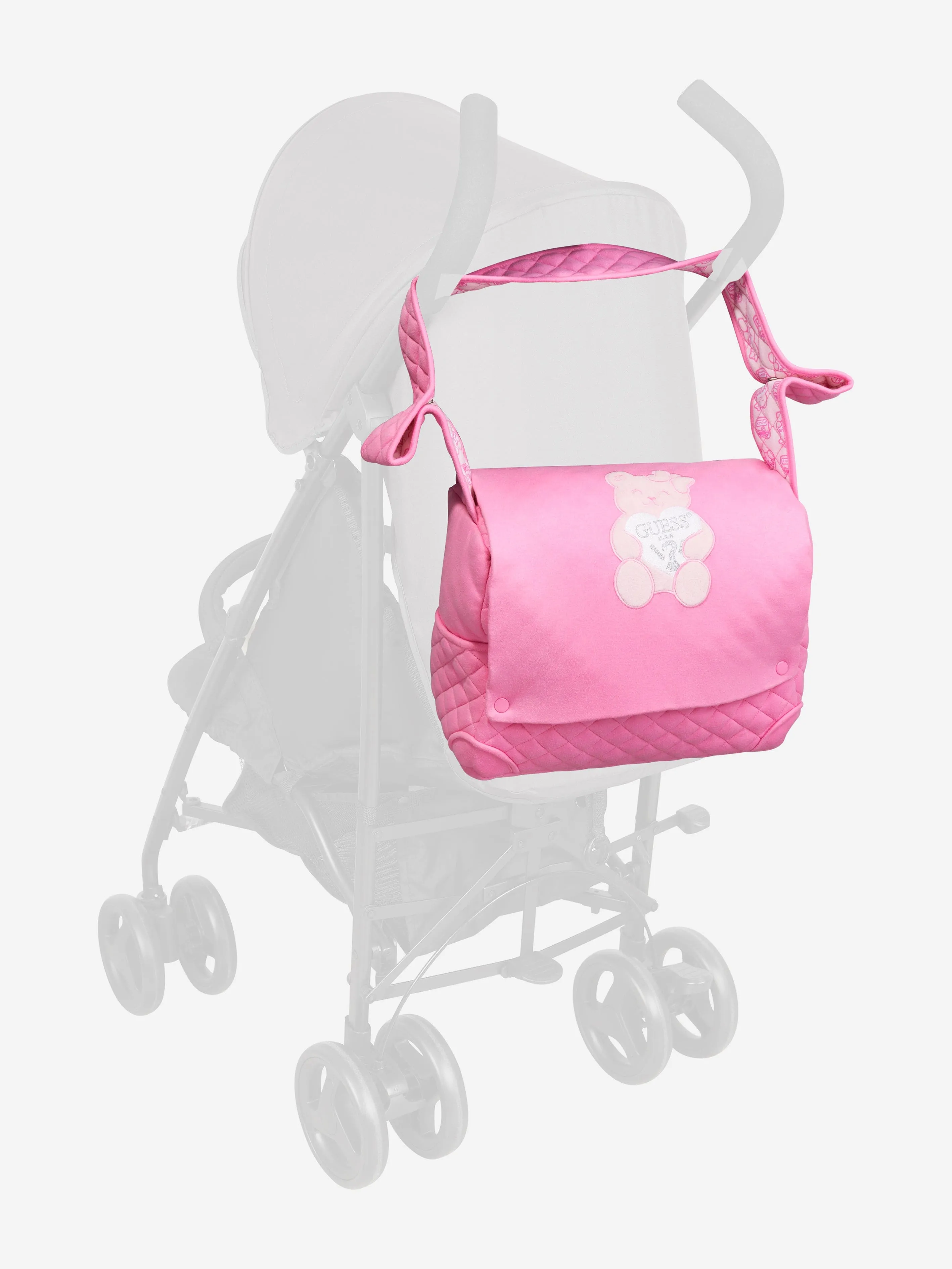 Guess Baby Girls Bear Changing Bag in Pink