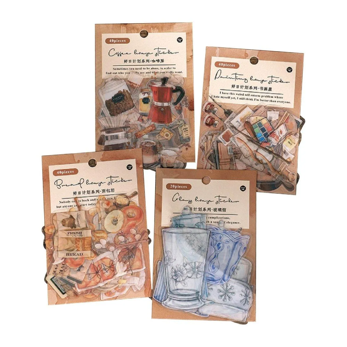 Infeel.me Retro Art PET Sticker Pack Good Day Project Series Retro Sticker Pack NP-000097