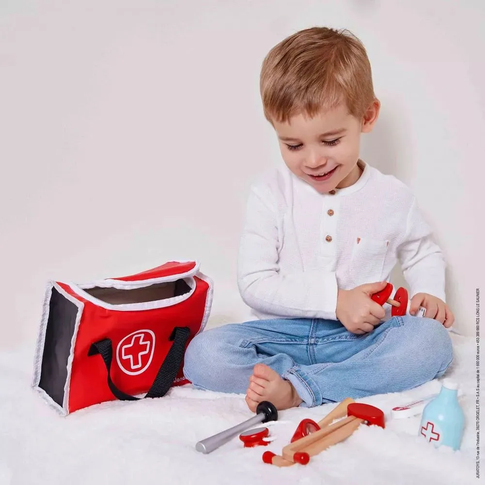 Janod Doctor's Suitcase Wooden Toy Set