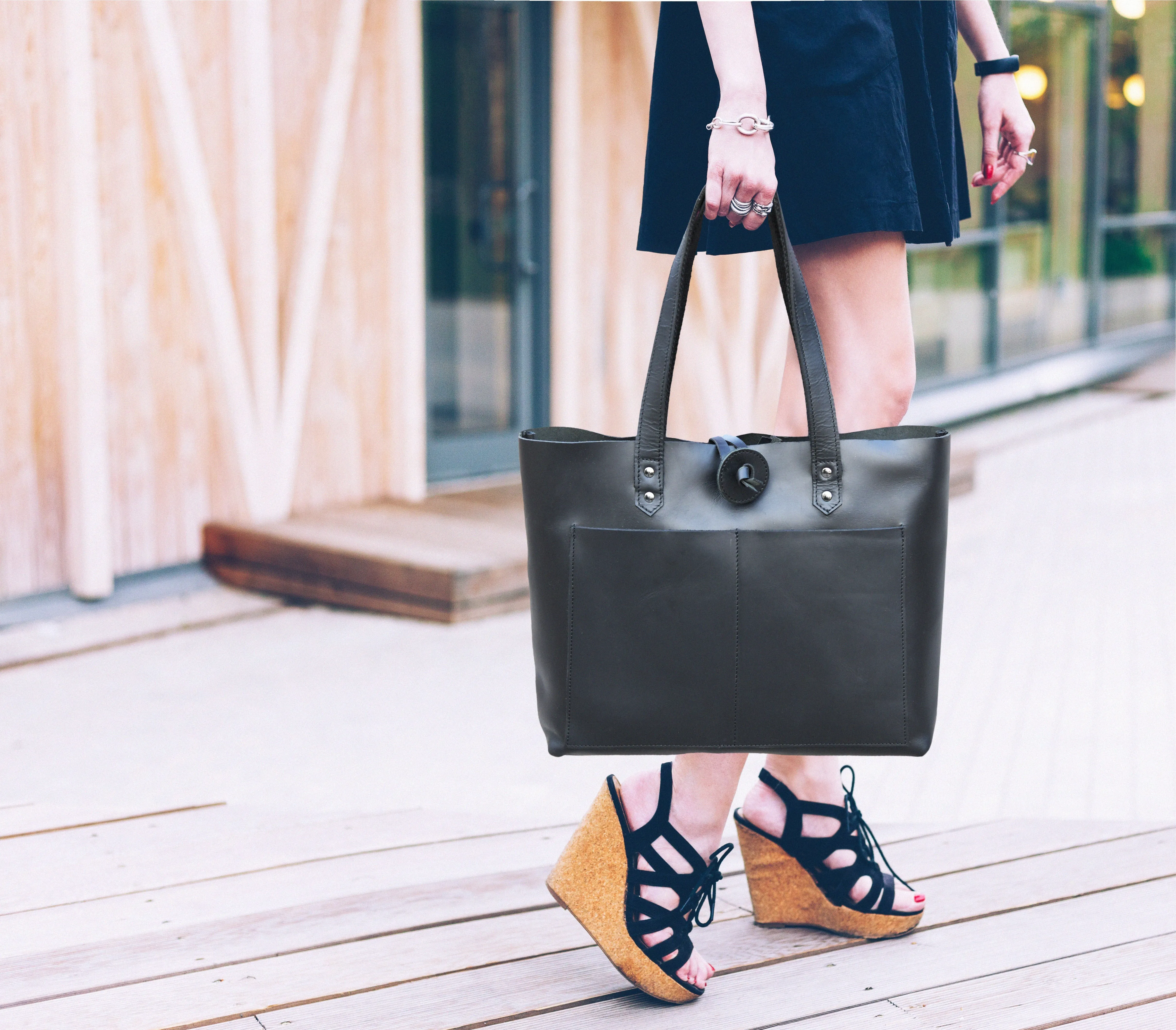Leather Willow Tote
