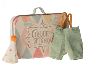 Maileg - Clown Clothes in Suitcase, Little Brother Mouse