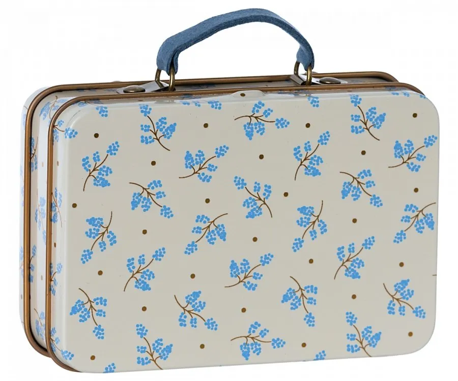 Maileg | Metal Tin Suitcase, Madelaine - Blue