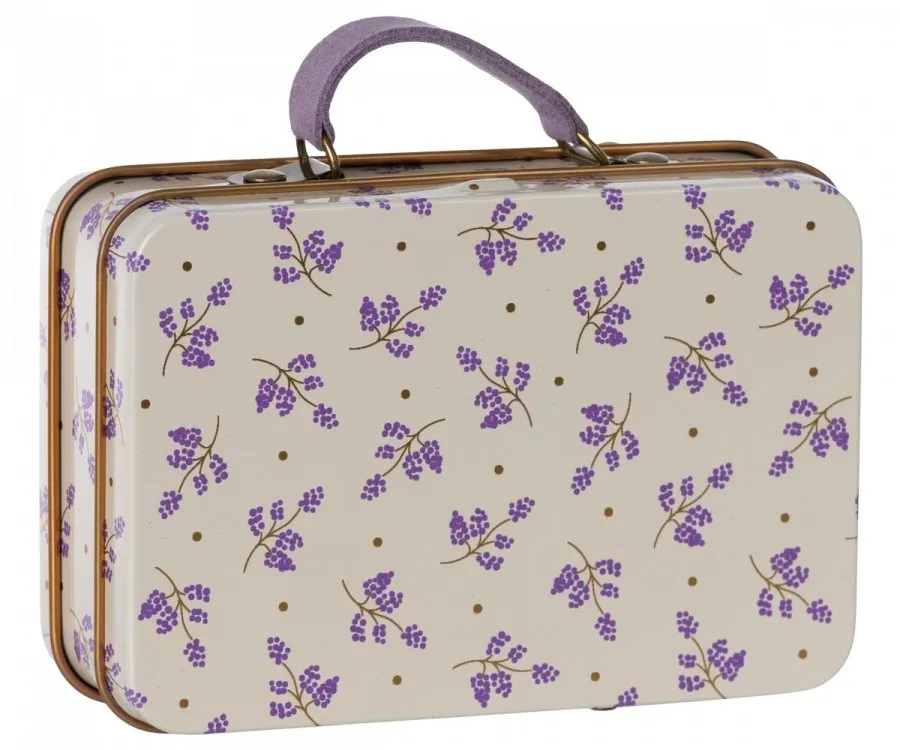Maileg | Metal Tin Suitcase, Madelaine - Lavender