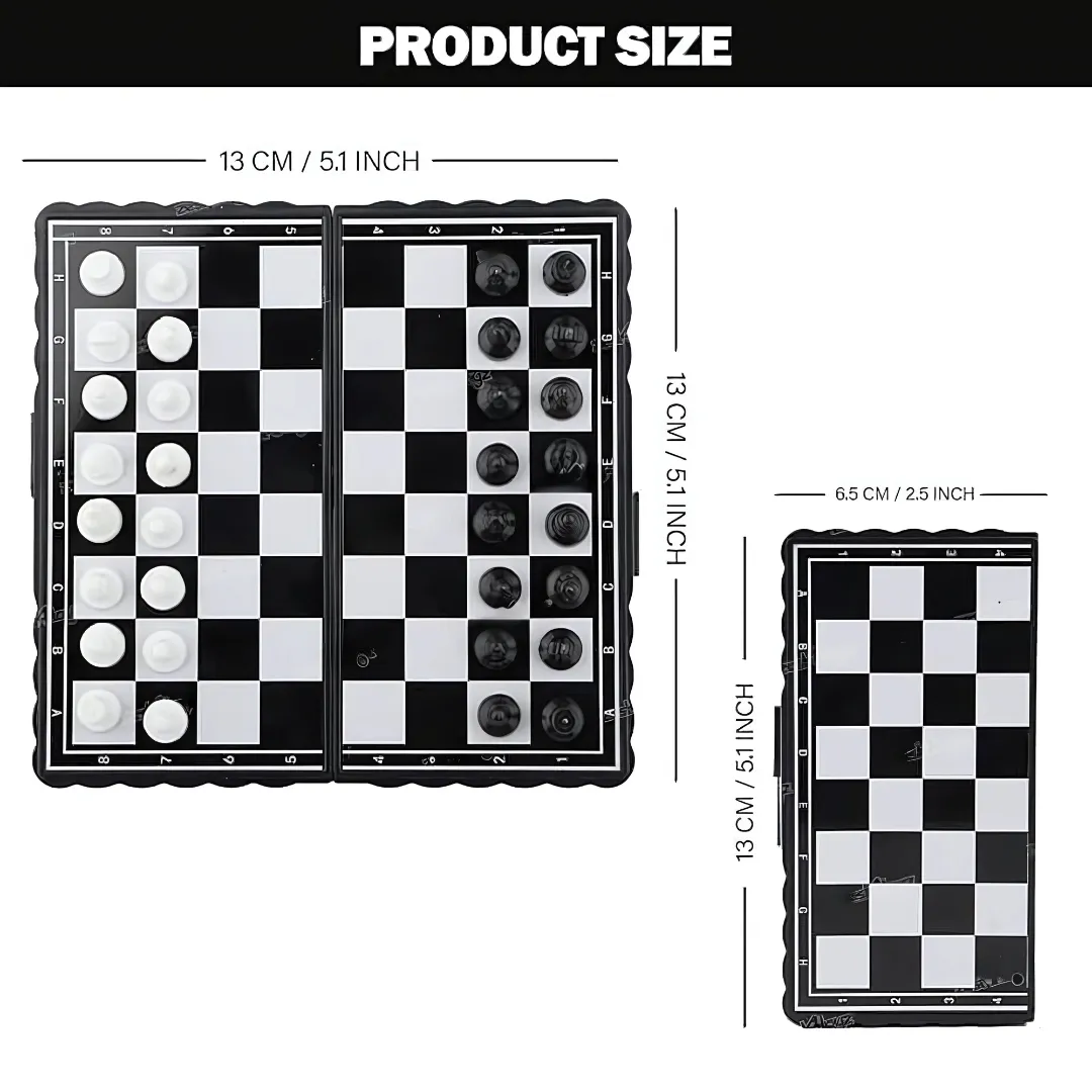 Mini Magnetic Chess Board Set Travel Educational Toys