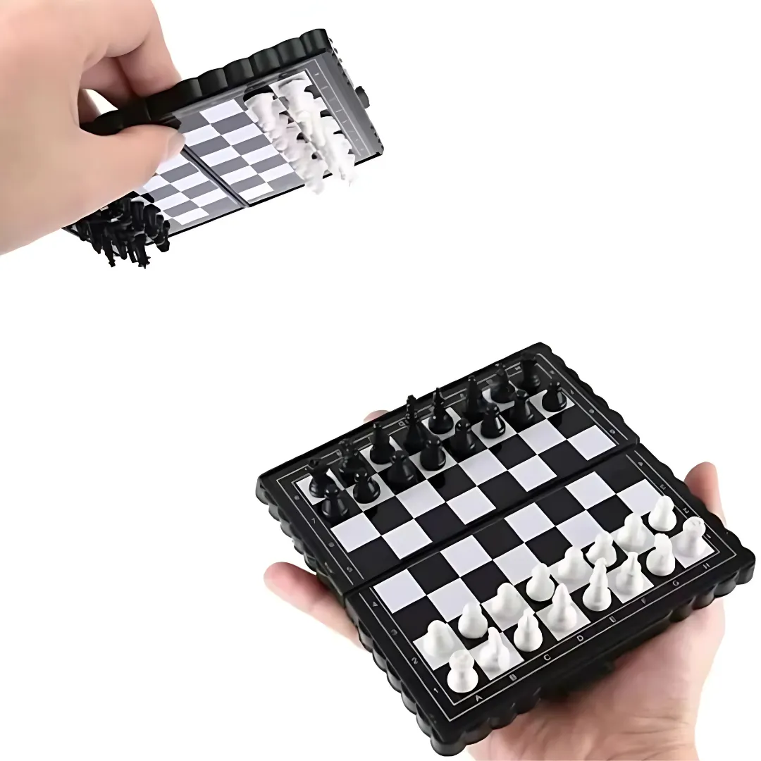 Mini Magnetic Chess Board Set Travel Educational Toys