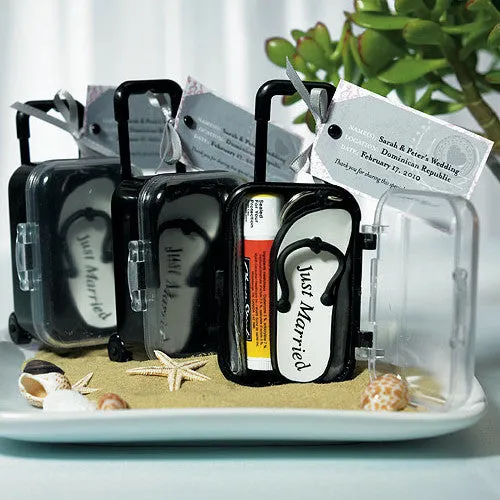 Mini Travel Suitcase Wedding Party Favor (Pack of 6)