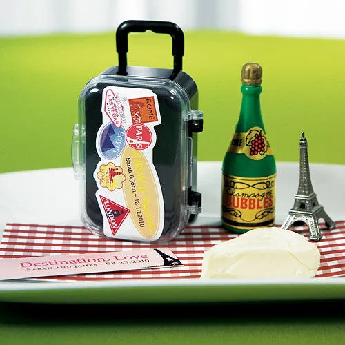 Mini Travel Suitcase Wedding Party Favor (Pack of 6)