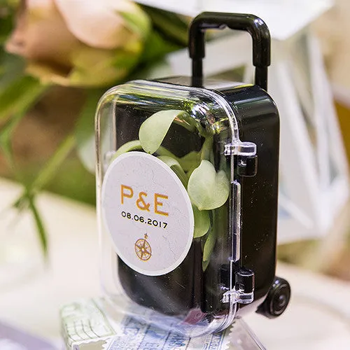 Mini Travel Suitcase Wedding Party Favor (Pack of 6)