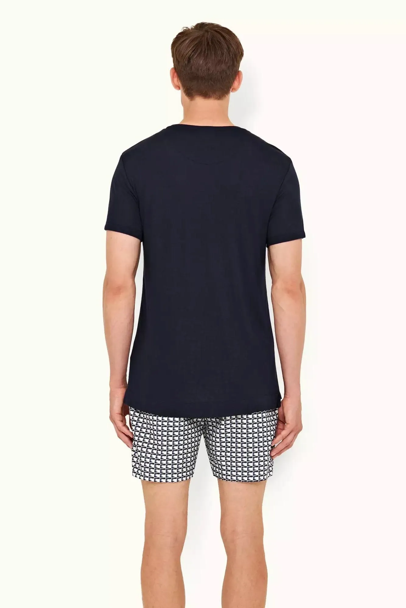 Night Iris Tailored Fit Crew Neck OB Classic Cashmere T-Shirt