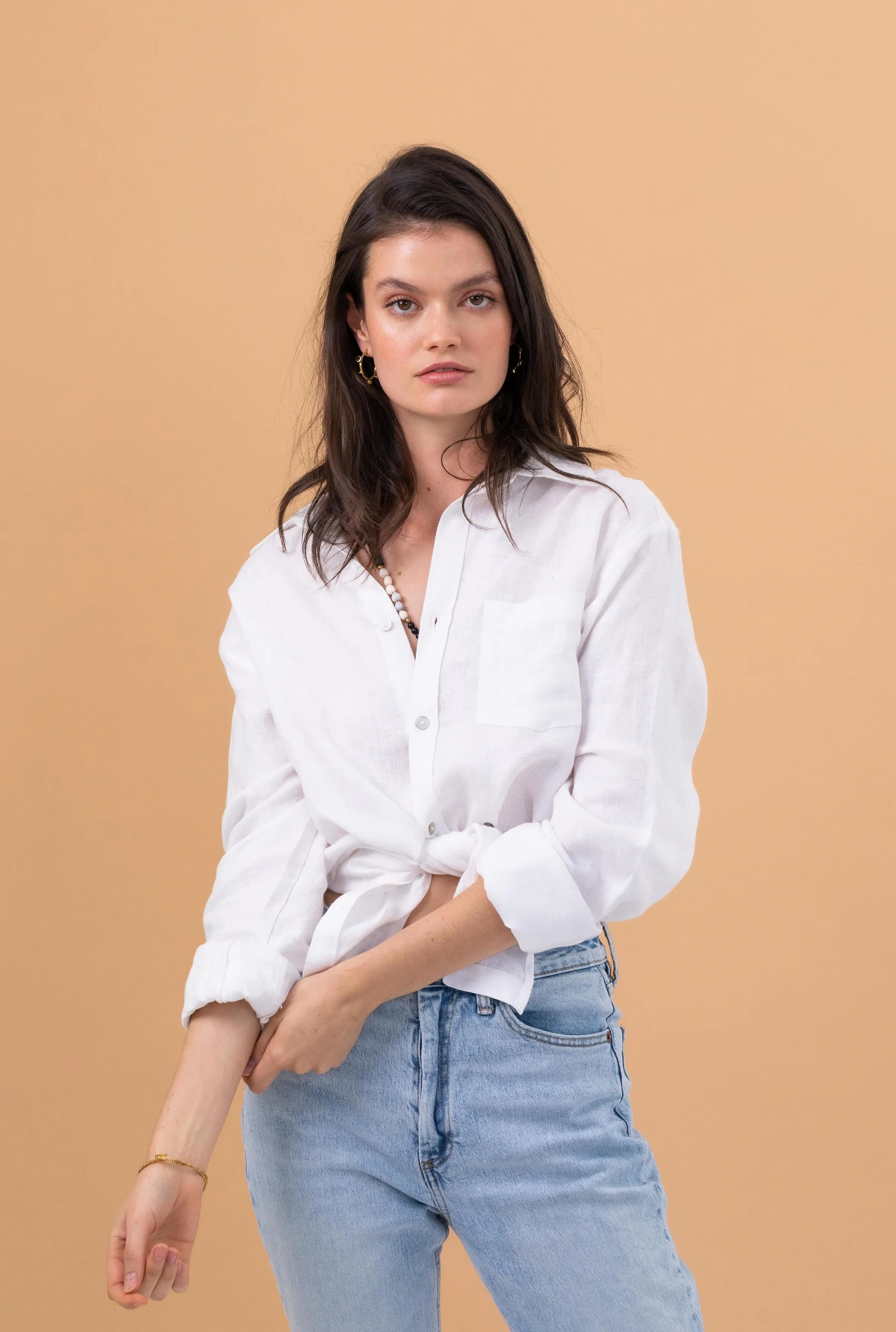 Nomad Linen Shirt African Salt