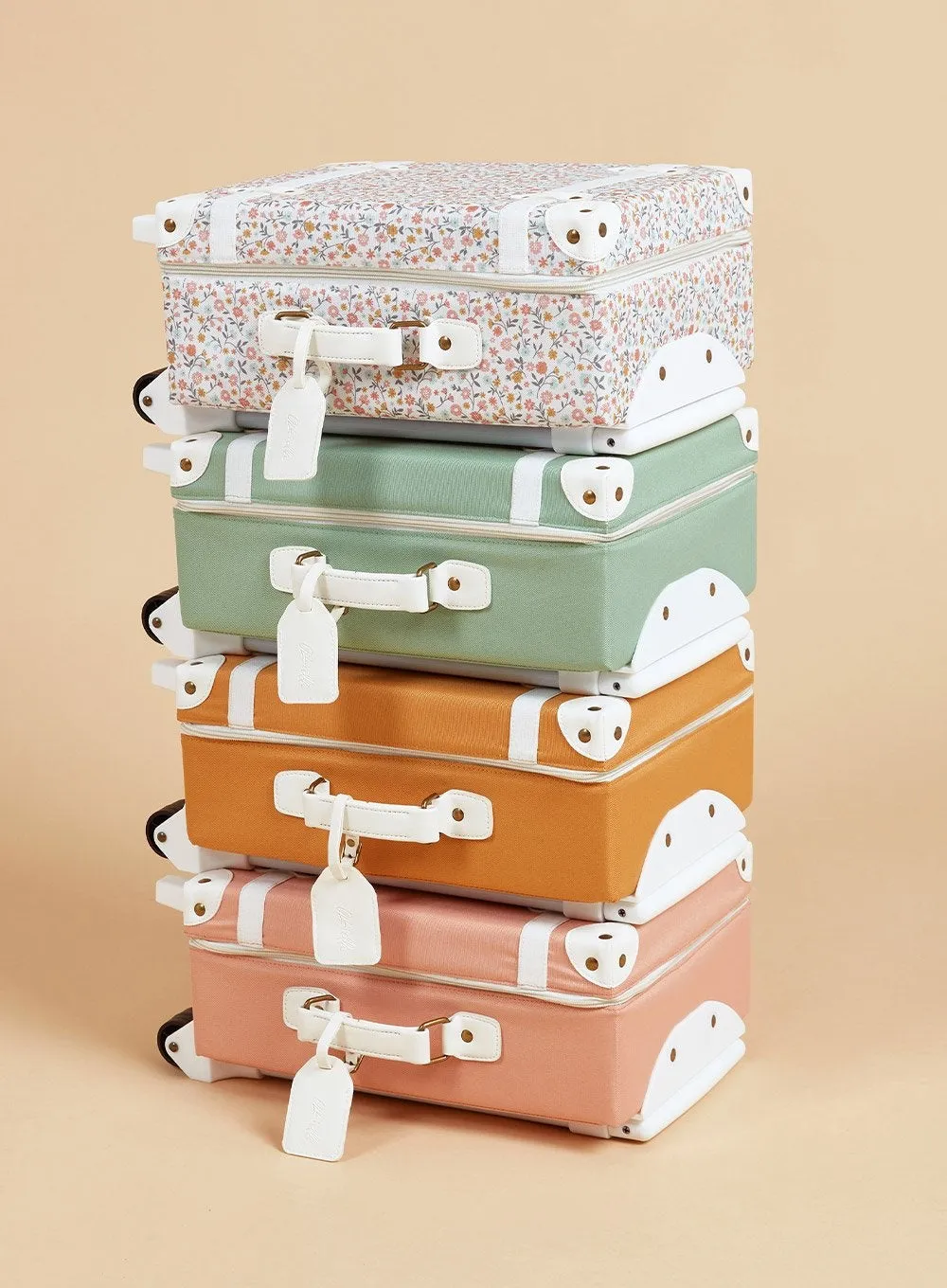 Olli Ella See Ya Suitcase in Blush