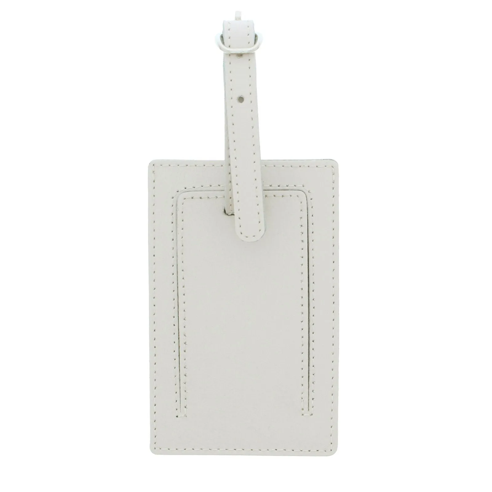Personalised Classic Initials Cream Luggage Tag