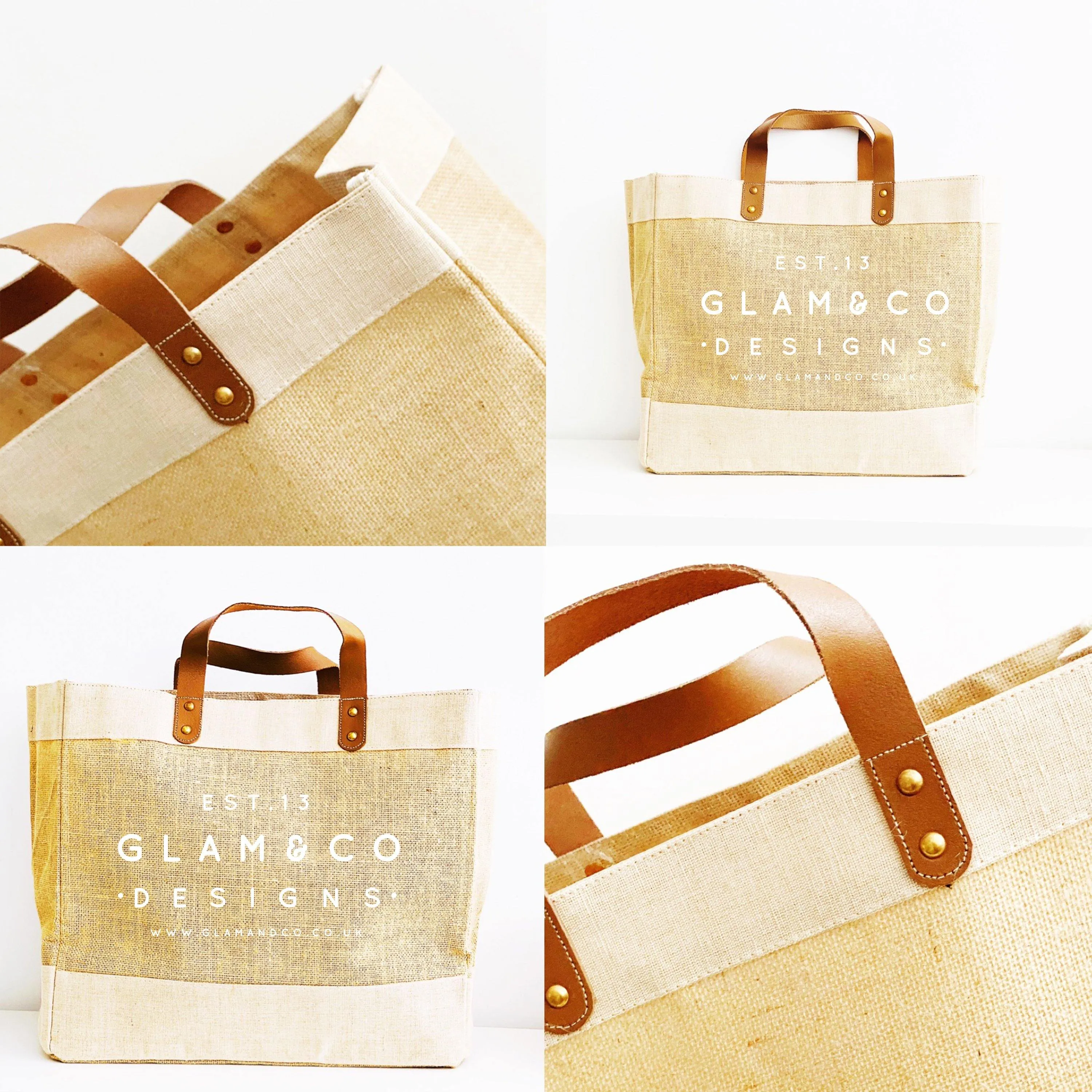 Personalised Jute Tote Bag | Personalised Place Tote Bag
