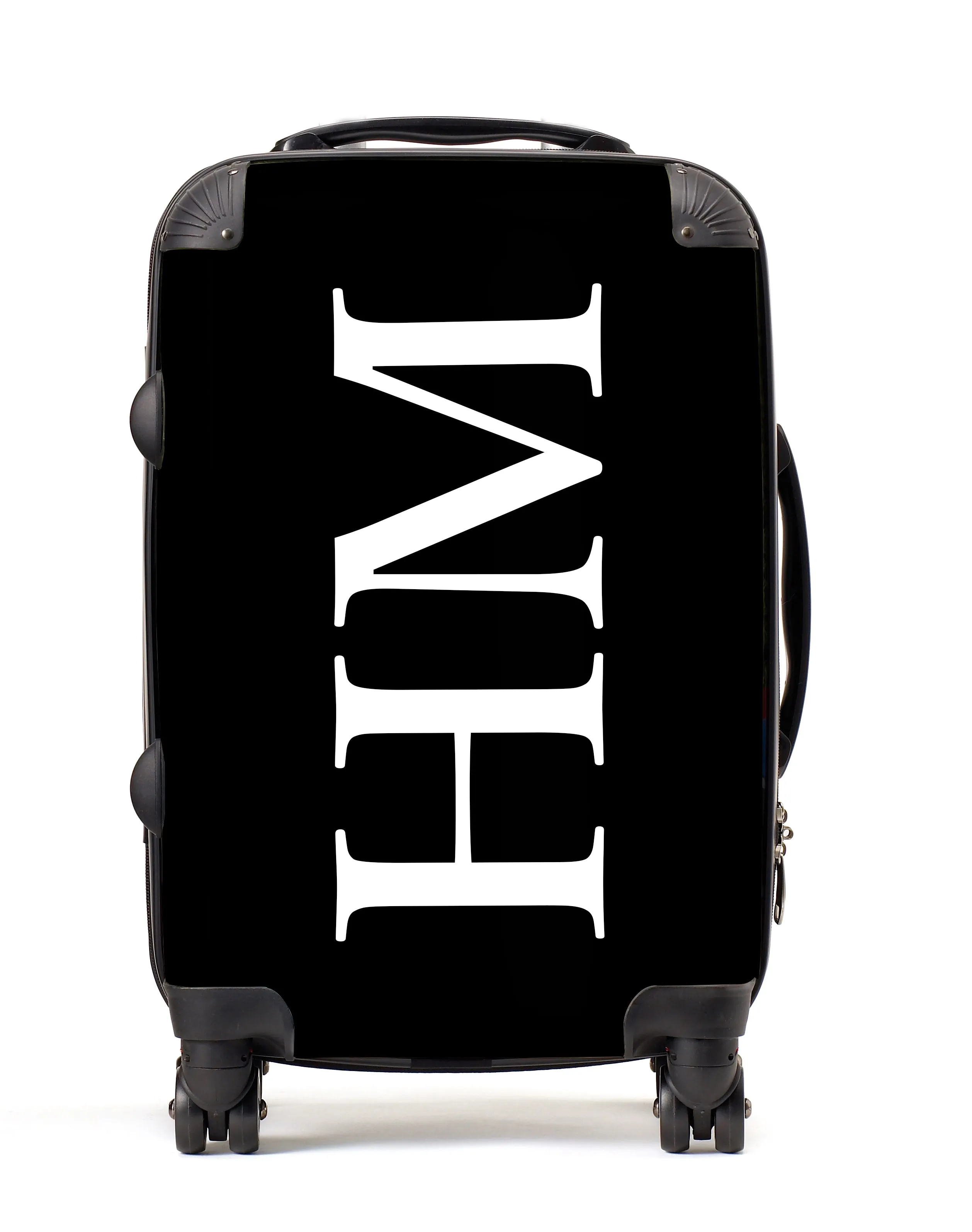 Personalised Suitcase | Black Monogram