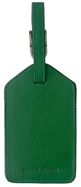 Personalized Monogrammed Leather Luggage Tags - 2 Pack