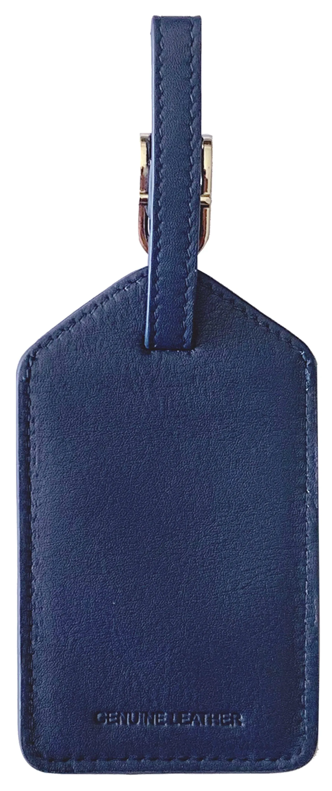 Personalized Monogrammed Leather Luggage Tags - 2 Pack