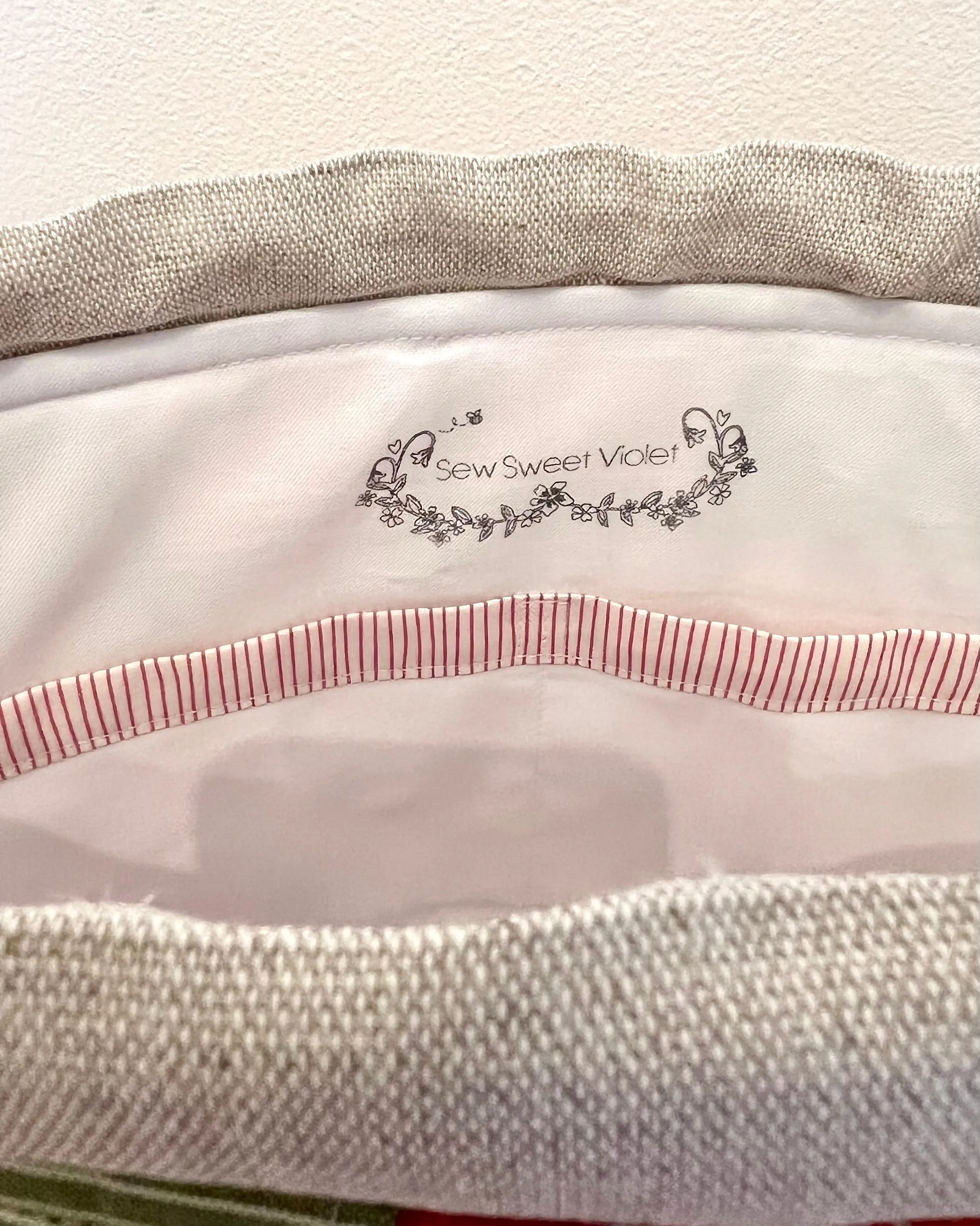 Podgy Drawstring Project Bag - Winter Patchwork