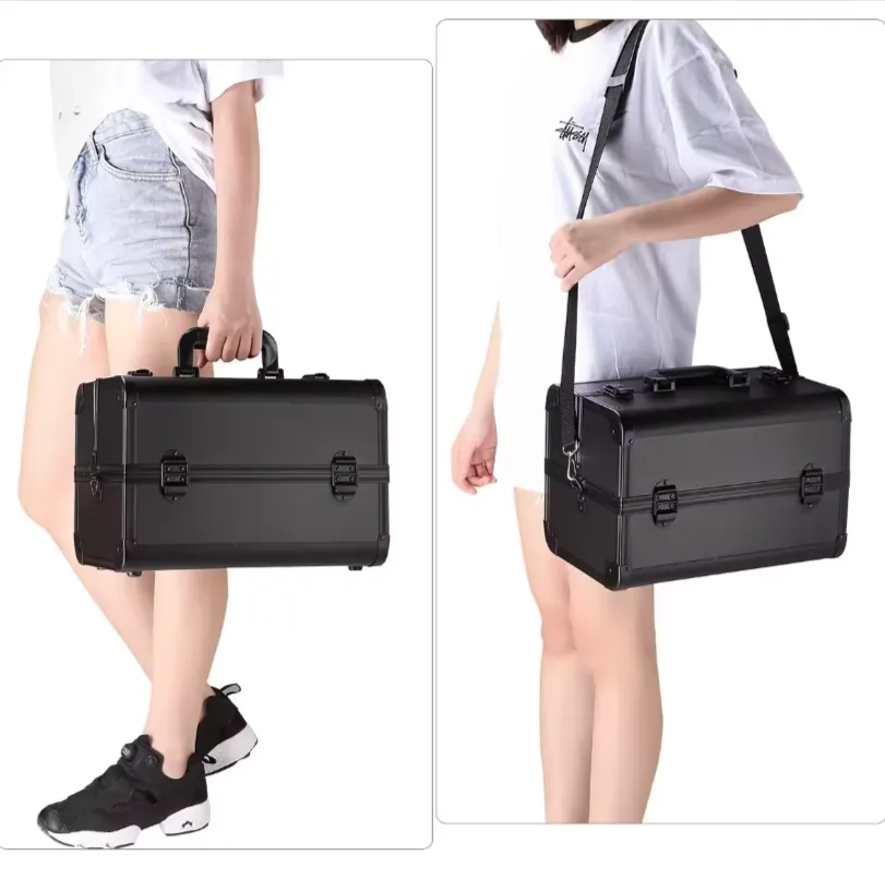 Professional Cosmetic Makeup Suitcases With Lockable Key Y193