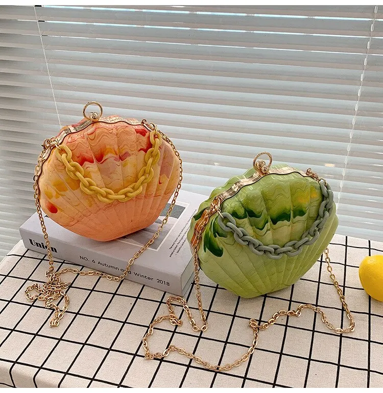 Shell Shape Clutch Bag